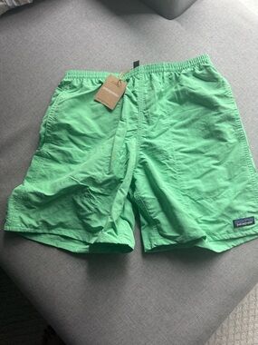 Patagonia Men's Swim Trunks in Mint Green